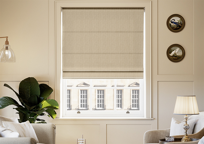 Laguna Weave, Canvas Beige - Roman Blind - Image 3